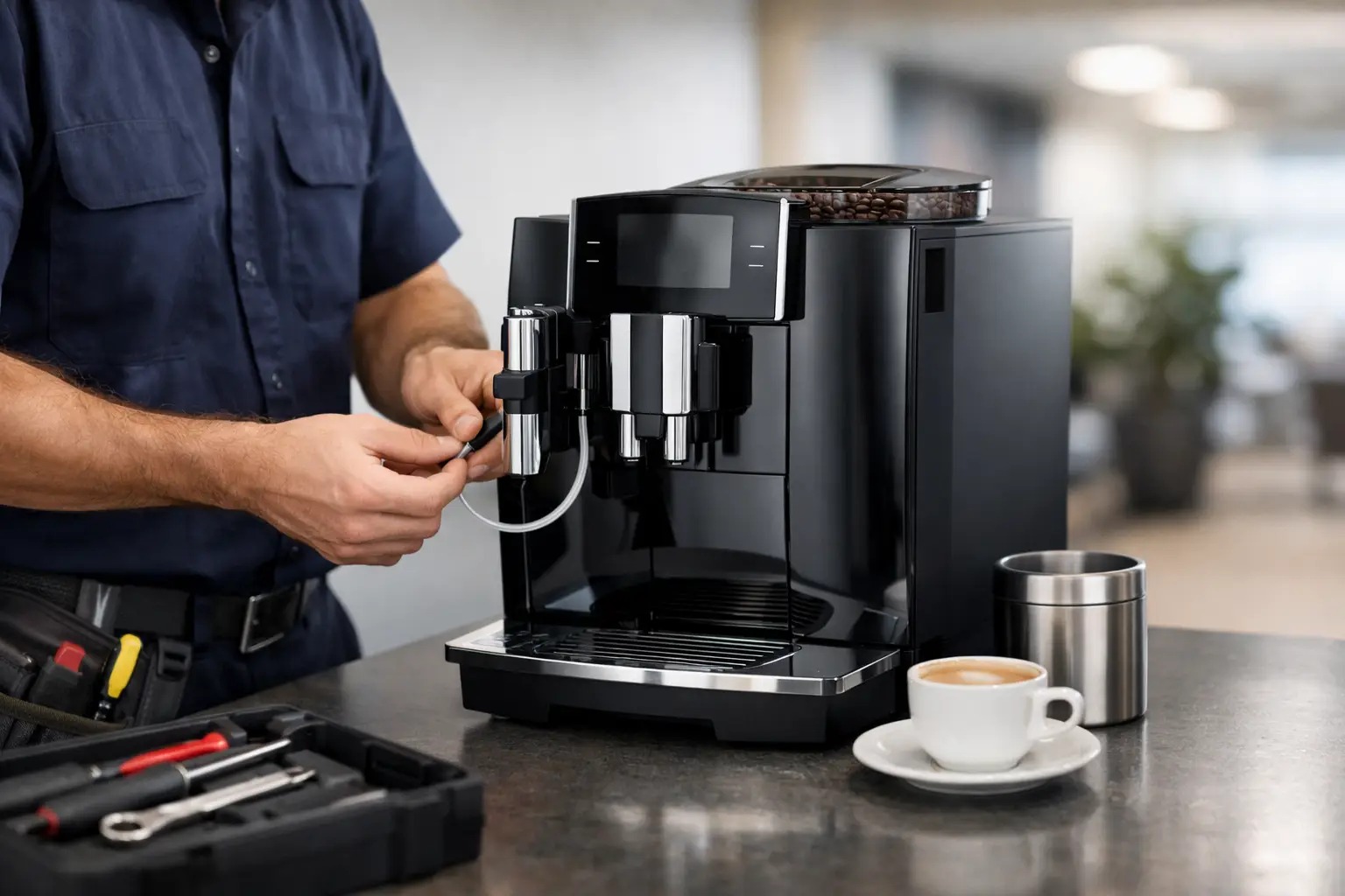 Automatic Coffee Machine Installation Process