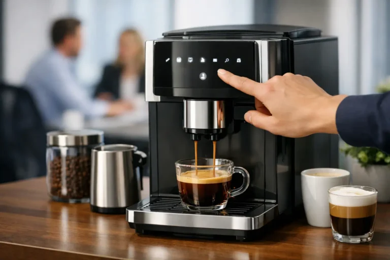 Touch Button Espresso Machine Review for Offices